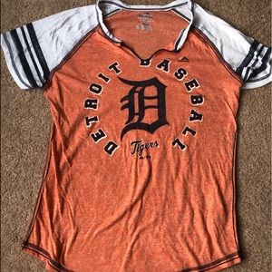 Women’s Detroit Tigers Striped Jersey Tee